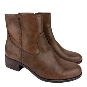 Brown Leather Ankle Boots